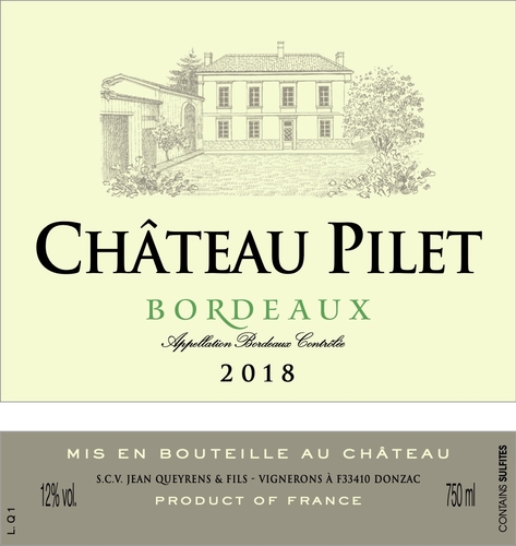Château Pilet Blanc 2018